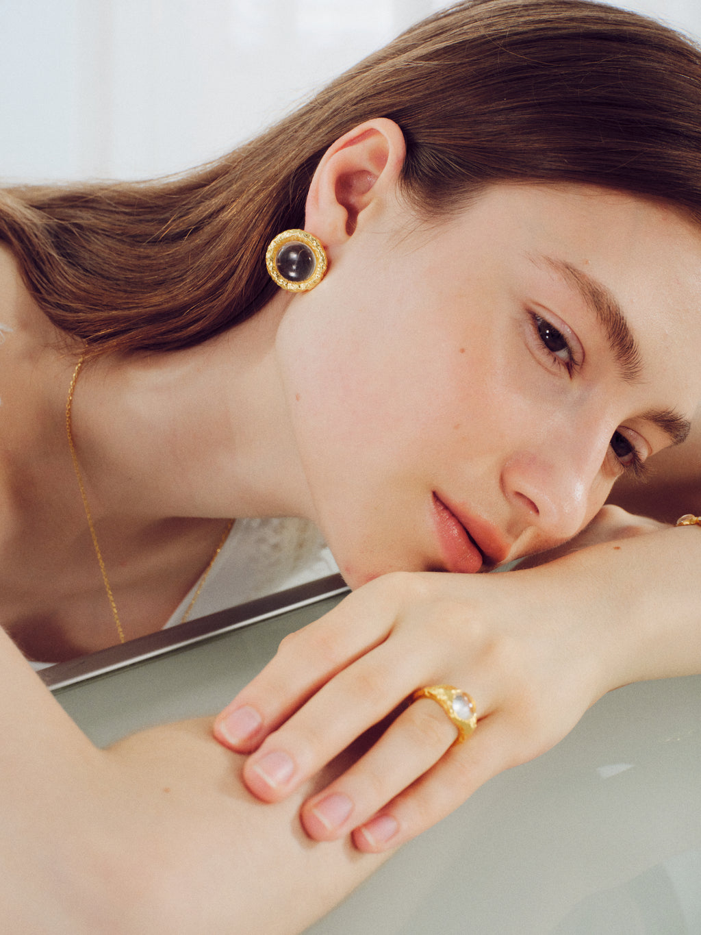 The Halo Round Earrings