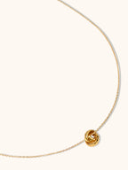 Gold three-circle interlinked Circles Necklace symbolising family, friendship and love — Winding Moonlight