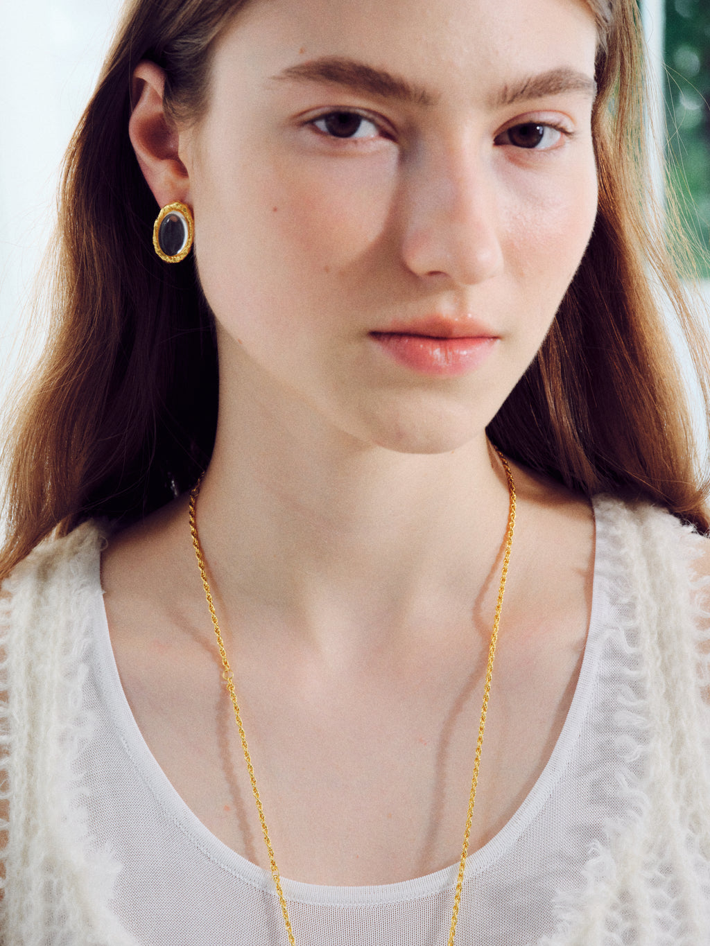 The Halo Oval Earrings