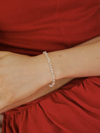 Art Deco Stellar Bracelet with pavé moissanite in gold and silver — Winding Moonlight