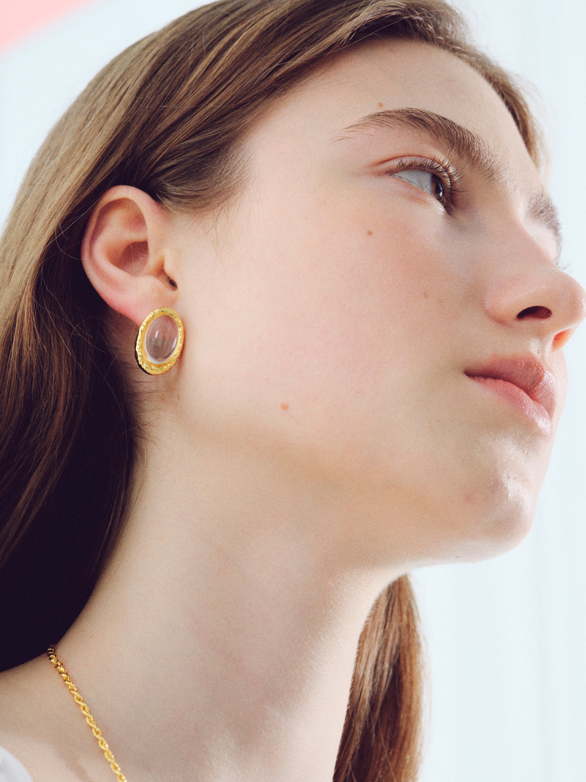 The Halo Oval Earrings