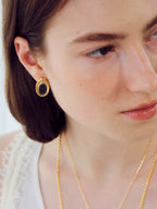 The Halo Oval Earrings