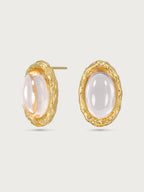 The Halo Oval Earrings